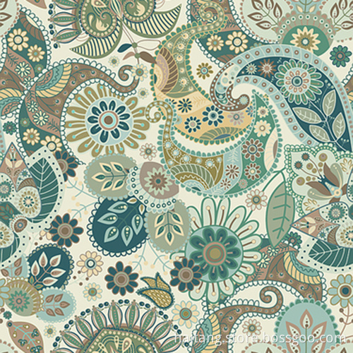 Printed Shirt Fabric Fine Denier Polyester Calico Cloth